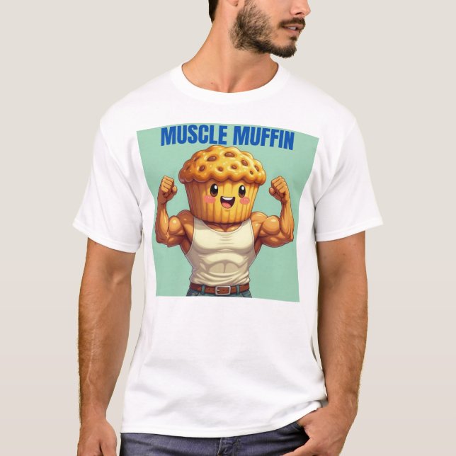 Muscle Muffin T Shirt (Framsida)