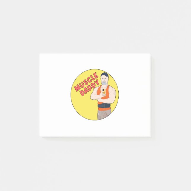 Muscle pappa post-it block (Framsida)