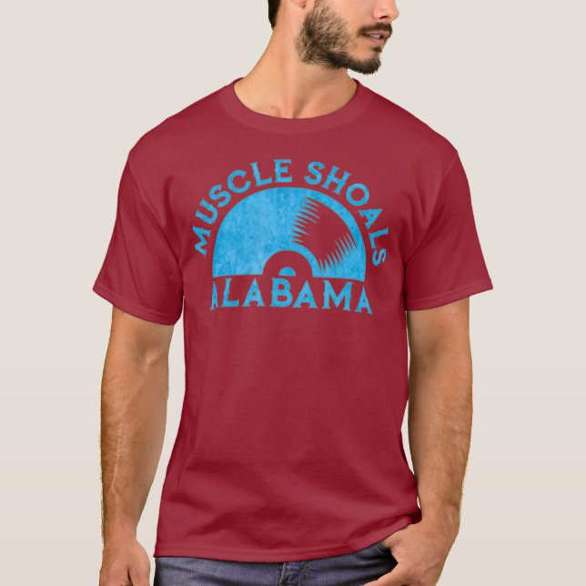 Muscle Shoals Alabama Music City Recording T Shirt (Framsida)