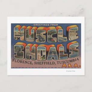 Muscle Shoals, Alabama - Stora bokstavsscener Vykort