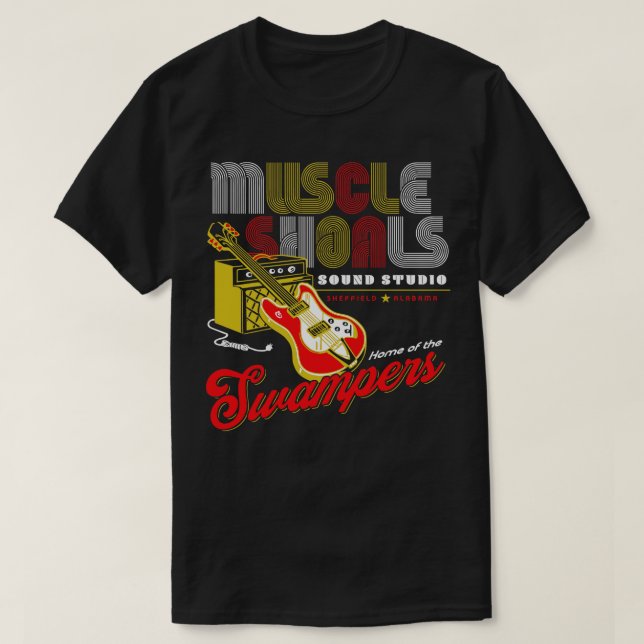 Muscle Shoals Ljud Studio T Shirt (Design framsida)