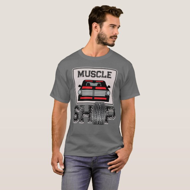 Muscle Shop Car Culture T Shirt (Hel framsida)