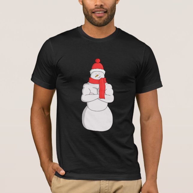 Muscle Snögubbe T Shirt (Framsida)