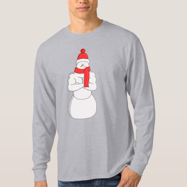 Muscle Snögubbe T Shirt (Framsida)