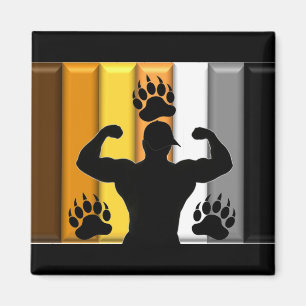 Musclebear pride magnet