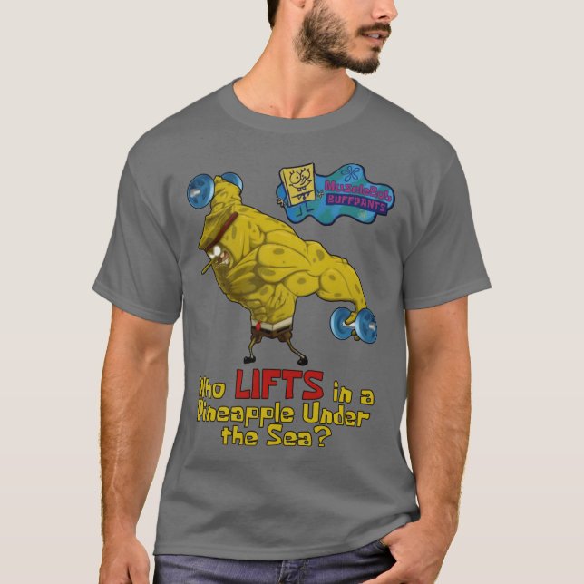 Musclebob Buffpants present T Shirt (Framsida)