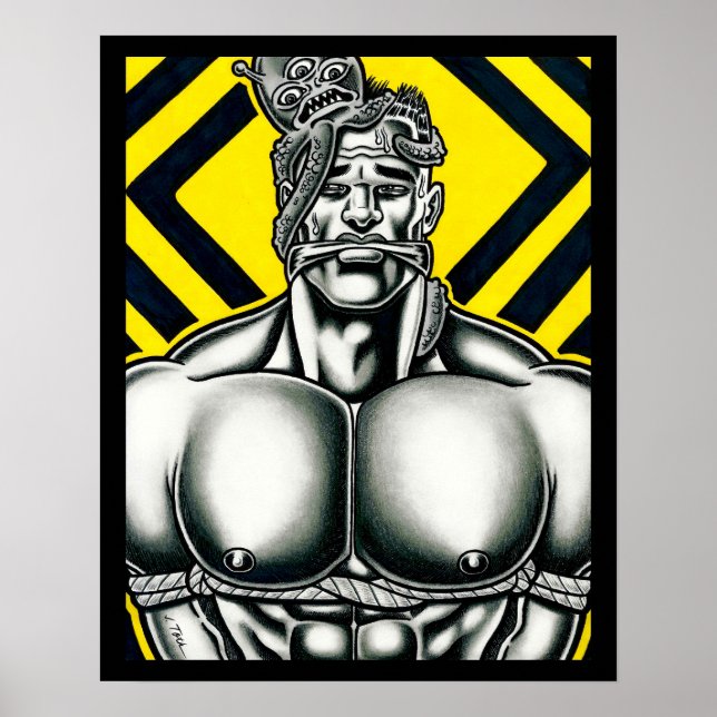 Musclemans märkliga presidentval poster (Framsidan)