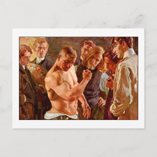 Muscles by Osmar Schindler Vykort (Framsida)