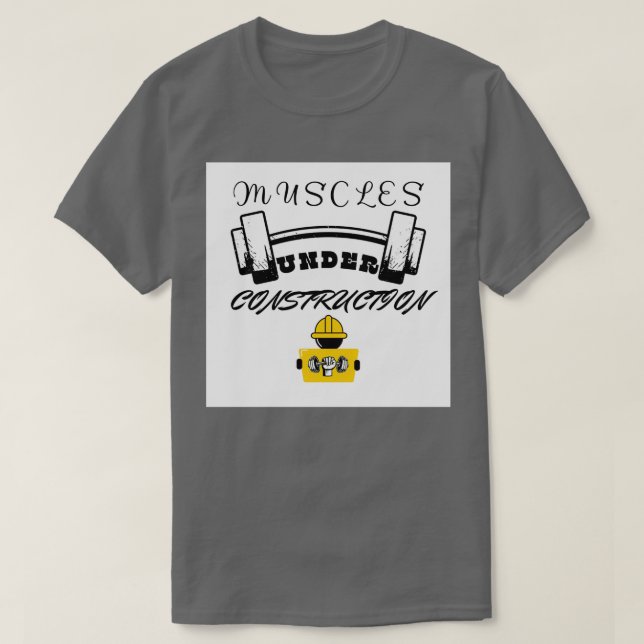 Muscles Under Construction Gym wear Gym trainer Ex T Shirt (Design framsida)