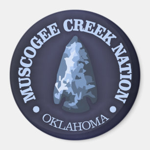 Muscogee Bäck Nation (pilhuvud) Magnet