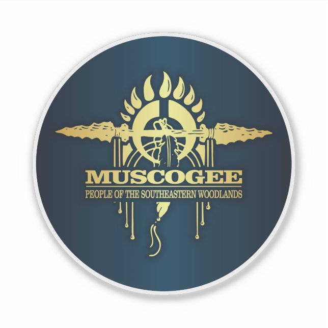 Muscogee Klistermärken (Framsida)