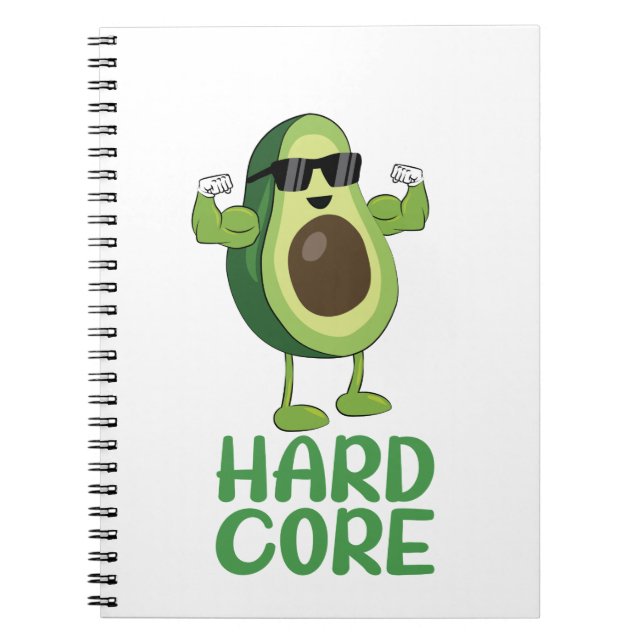 Muscore Avocado Funny Anteckningsbok (Framsidan)