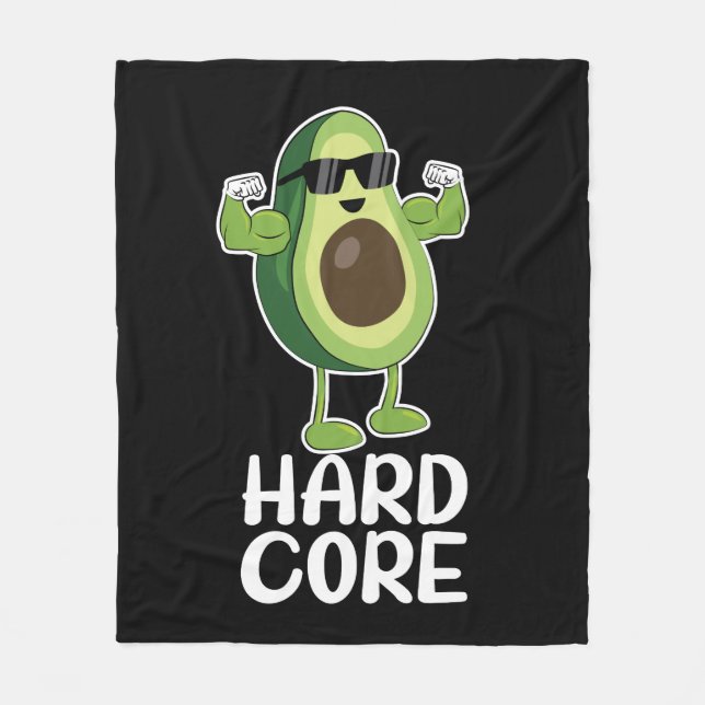 Muscore Avocado Funny Fleecefilt (Framsidan)