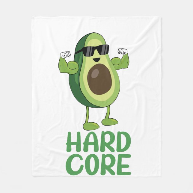 Muscore Avocado Funny Fleecefilt (Framsidan)