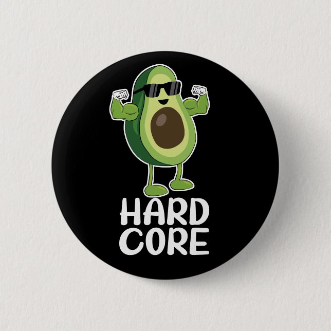 Muscore Avocado Funny Knapp (Framsida)