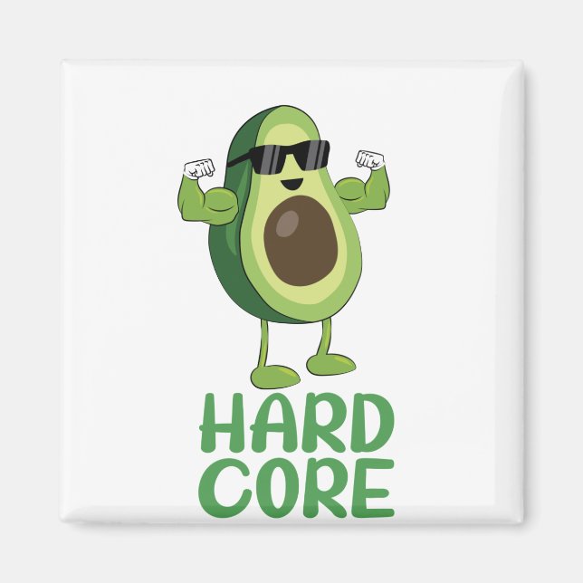 Muscore Avocado Funny Magnet (Framsidan)