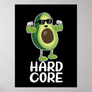 Muscore Avocado Funny Poster
