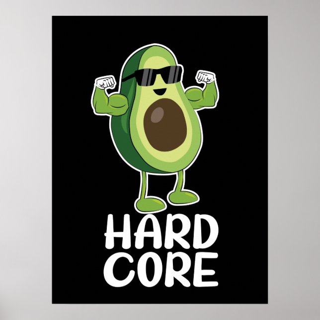 Muscore Avocado Funny Poster (Framsidan)