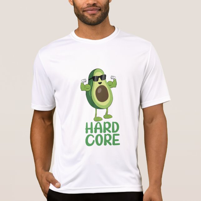 Muscore Avocado Funny T Shirt (Framsida)