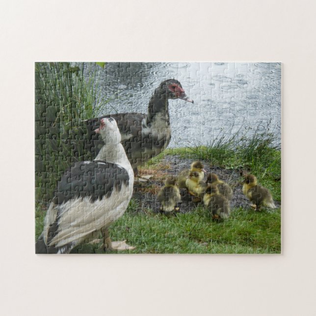 Muscova Mammor och Ducklings Puzzel Pussel (Horisontell)