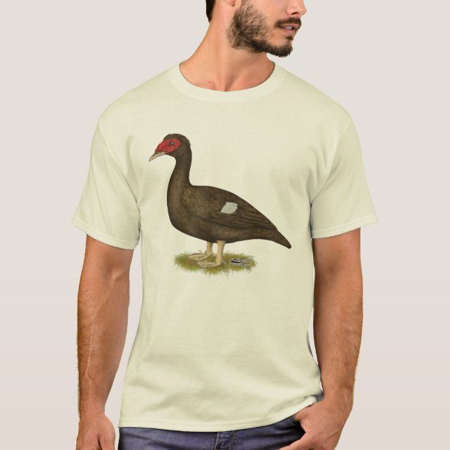 Muscovy Anka Chocolate T Shirt (Framsida)