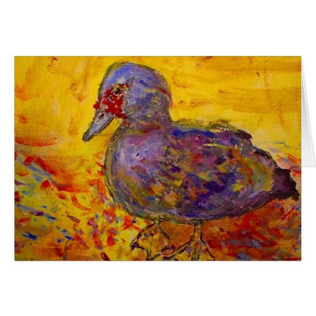 muscovy anka hälsningskort (Framsidan Horizontal)