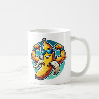 : Muscular Banana Mug – Kickstart Your Day Kaffemugg