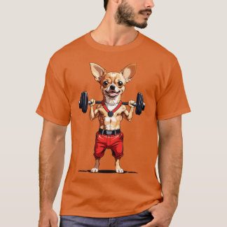 Muscular Chihuahua Hund T Shirt