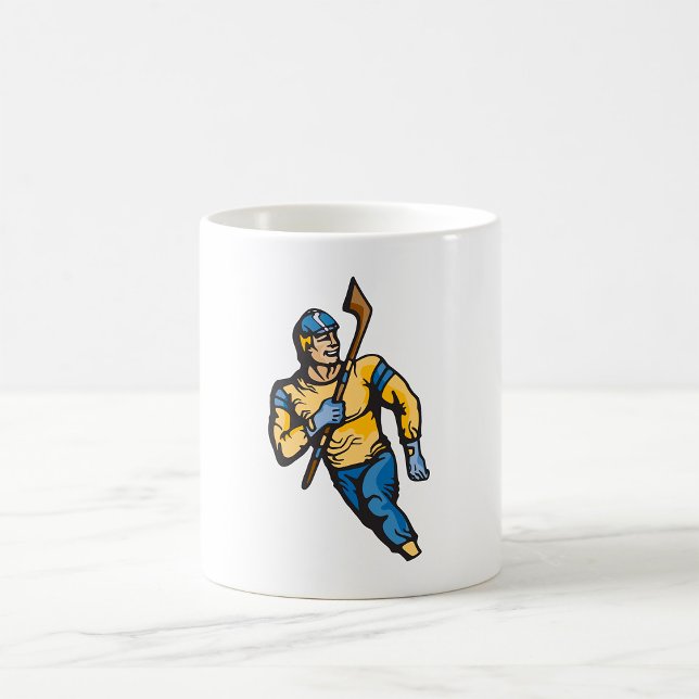 Muscular Hockey Player Kaffemugg (Skapare uppladdad)