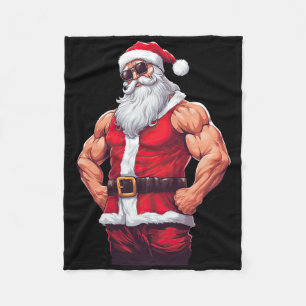 Muscular Jultomten Bodybuilding Fitness Gym Chri Fleecefilt