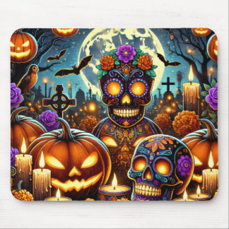 Musdator till halloween musmatta
