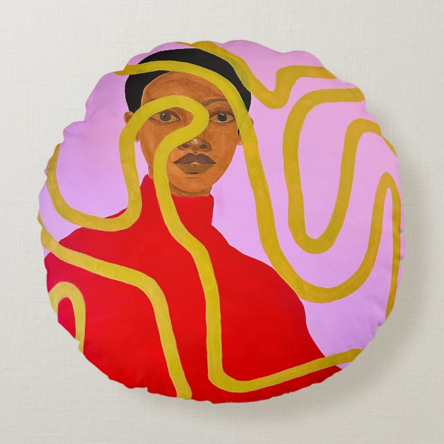 Muse #1 rund kudde (Framsidan)