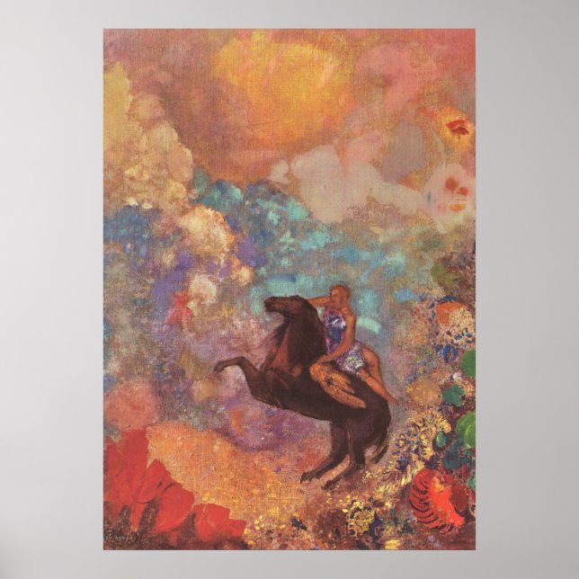 Muse auf Pegasus, Odilon Redon Poster (Framsidan)