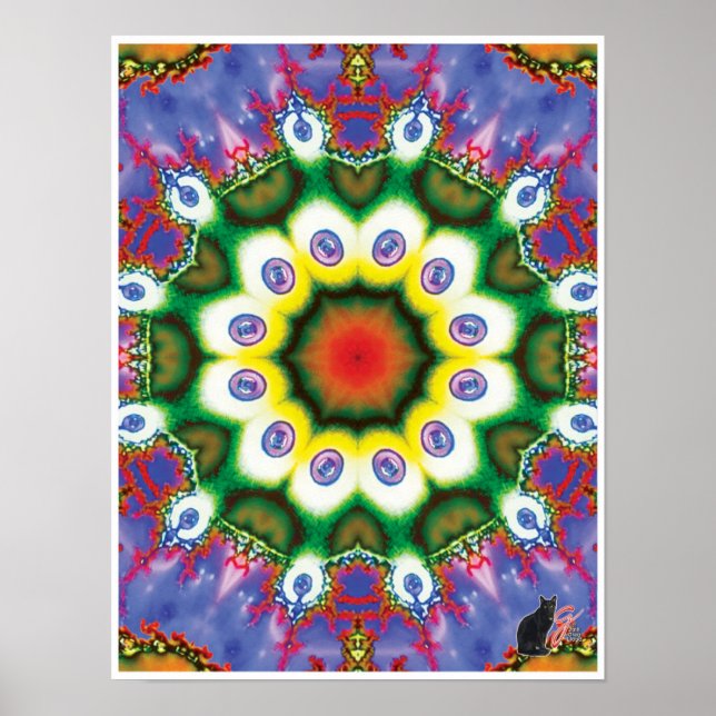 Muse Kinetic Collage Kaleidoscope Poster (Framsidan)