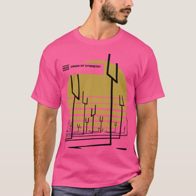 Muse Merch Symmetry Dot flicka retro T Shirt (Framsida)