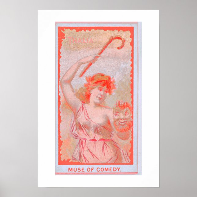 Muse of Comedy, Thalia, Poster Print (Framsidan)
