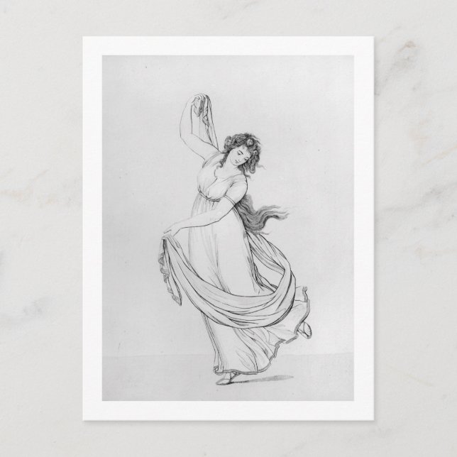 Muse of Dance, Plate VI från Dam Hamiltons Vykort (Framsida)