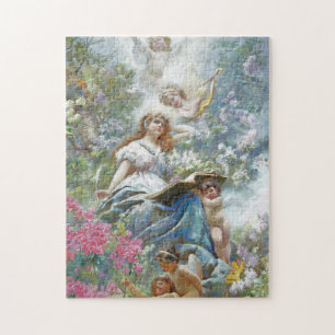 Muse of Poesie (av Konstantin Makovsky) Pussel