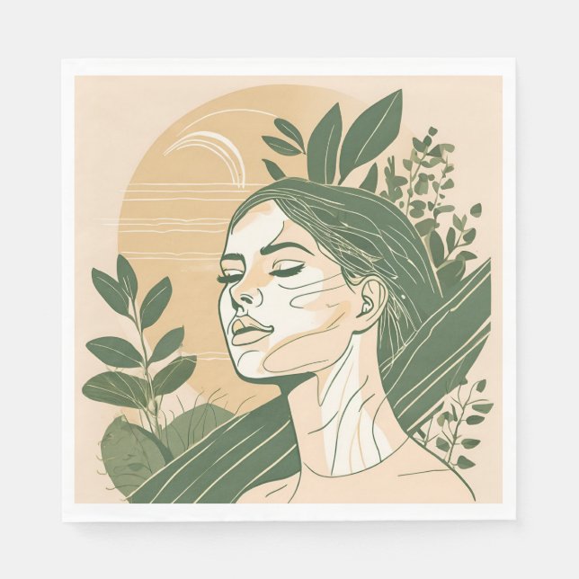 Muse - Standard Luncheon Papper Napkins Pappersservett (Framsidan)