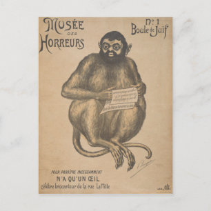 Musee Des Horreurs Rodent Man Vintage Vykort