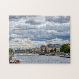 Musée d'Orsay and Seine River - Paris, Frankrike Pussel