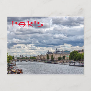 Musée d'Orsay and Seine River - Paris, Frankrike Vykort