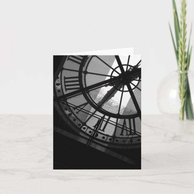 Musee d'Orsay Clock Card Kort (Framsida)