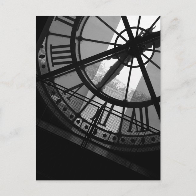 Musee d'Orsay Clock Postcard Vykort (Framsida)