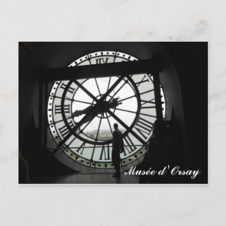 Musée d'Orsay Clock (text) Vykort