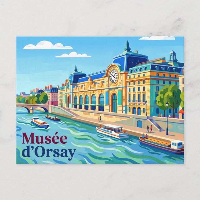 Musée d'Orsay Frankrike Vykort (Framsida)