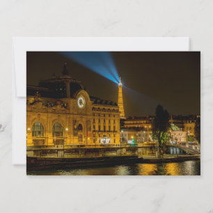 Musée d'Orsay i Paris på natten Inbjudningar