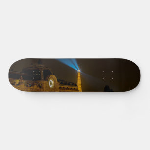 Musée d'Orsay i Paris på natten Mini Skateboard Bräda 18,5 Cm