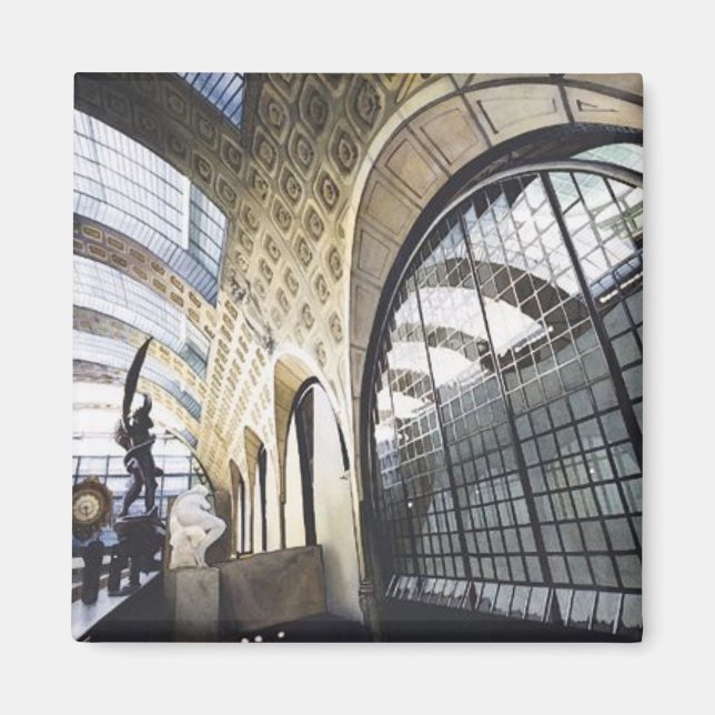 "Musee d'Orsay" Paris Museum Watercolor Magnet (Framsidan)