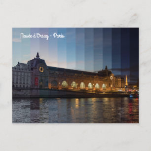 Musee d'Orsay to Night Timeslice - Paris Vykort